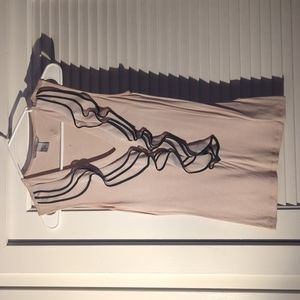 H&M V-neck frilled blouse